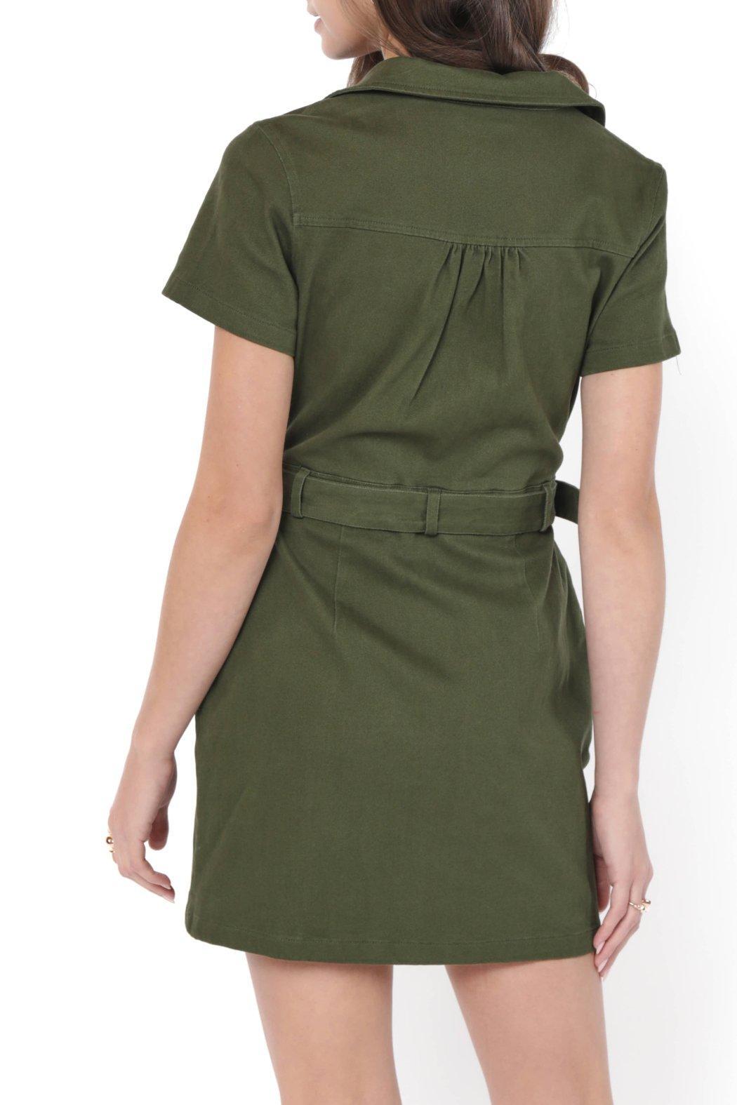 Clear Eyes Zip Up Mini Dress Product Image
