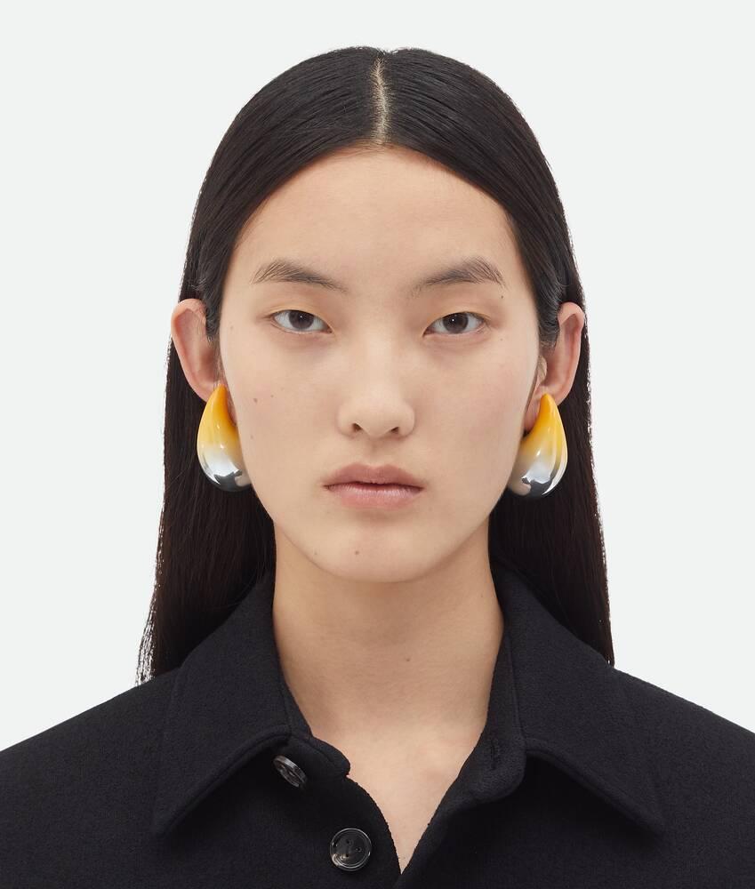 Women's Large Drop Earrings in Mango Product Image