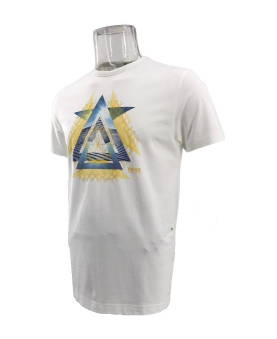 HUGO BOSS Logo Logo Short-sleeved T-shirt In Gray Product Image