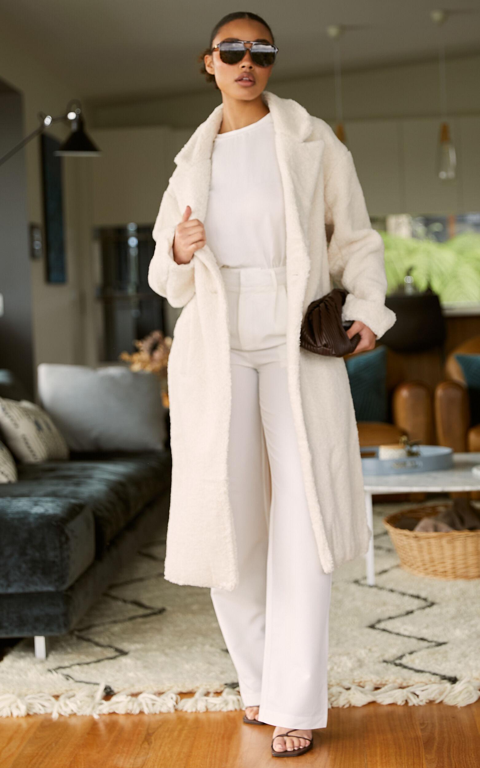 Cielito Coatigan - Longline Coatigan in Cream Product Image