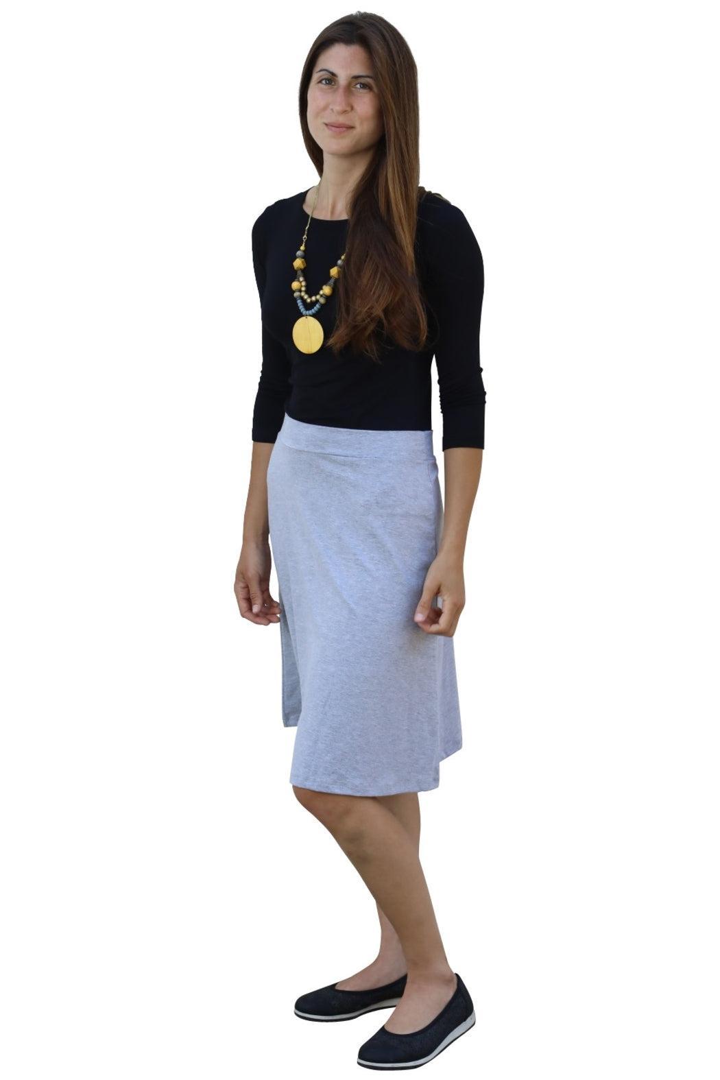 A-line Cotton Lycra Knee Length Skirt for Women Product Image