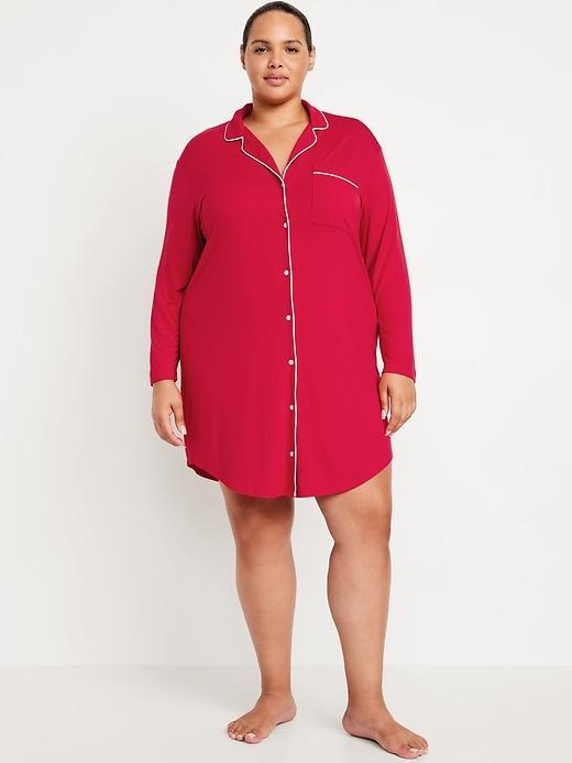 Knit Jersey Sleep Shirt Product Image