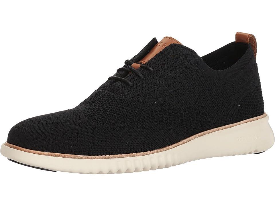 Cole Haan Mens 2.ZERGRAND Wingtip Oxford Shoes - Black Size 8.5 Product Image