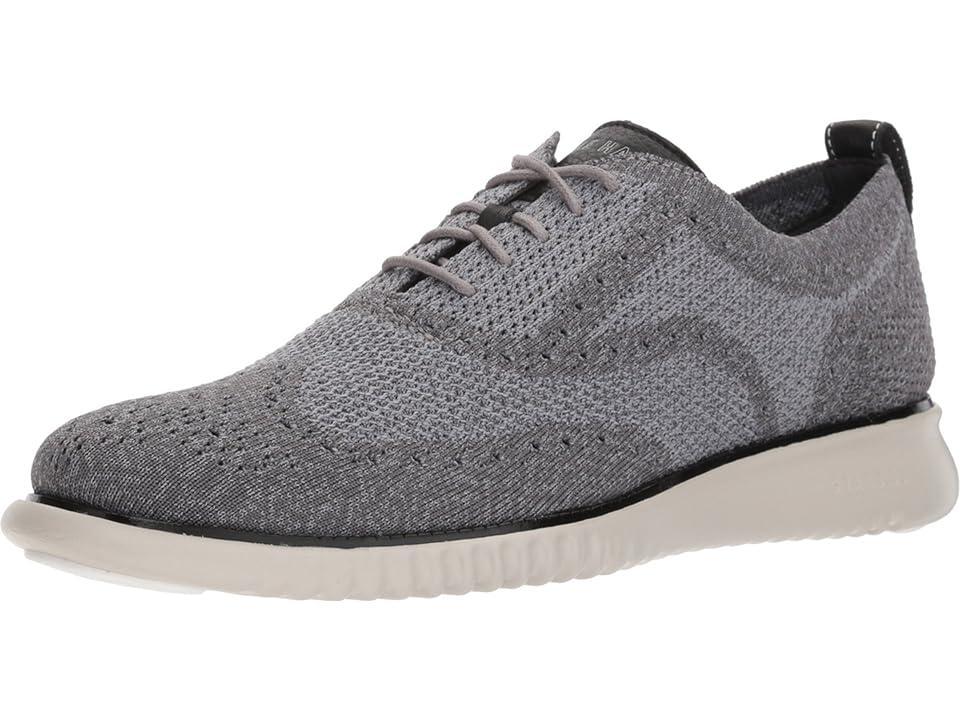 Cole Haan Mens 2.ZERGRAND Wingtip Oxford Shoes - Grey Size 8 Product Image