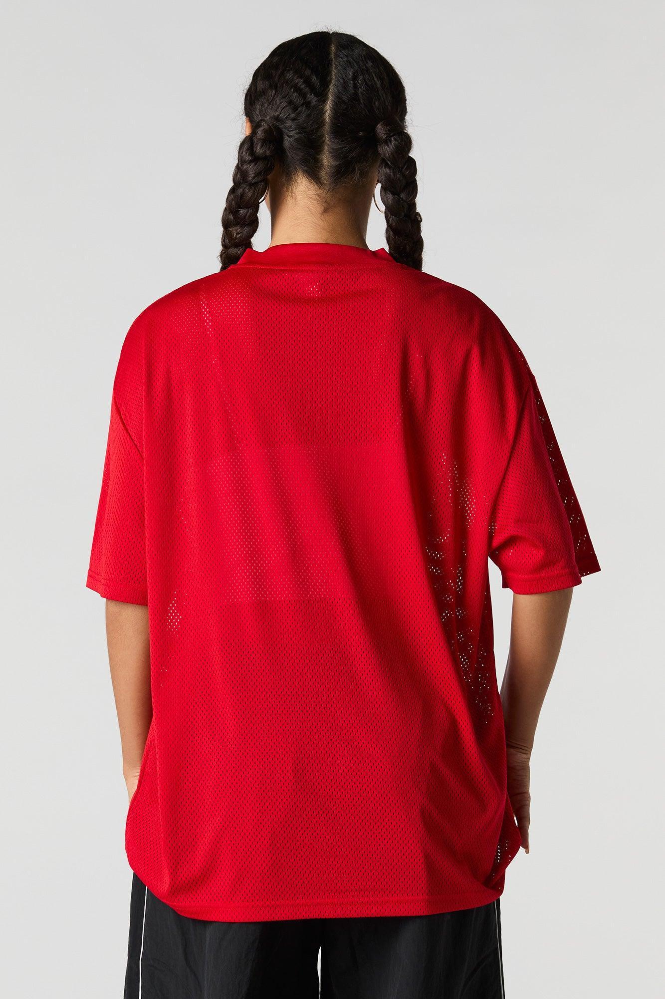 Graphic Mesh Football Jersey Female Product Image