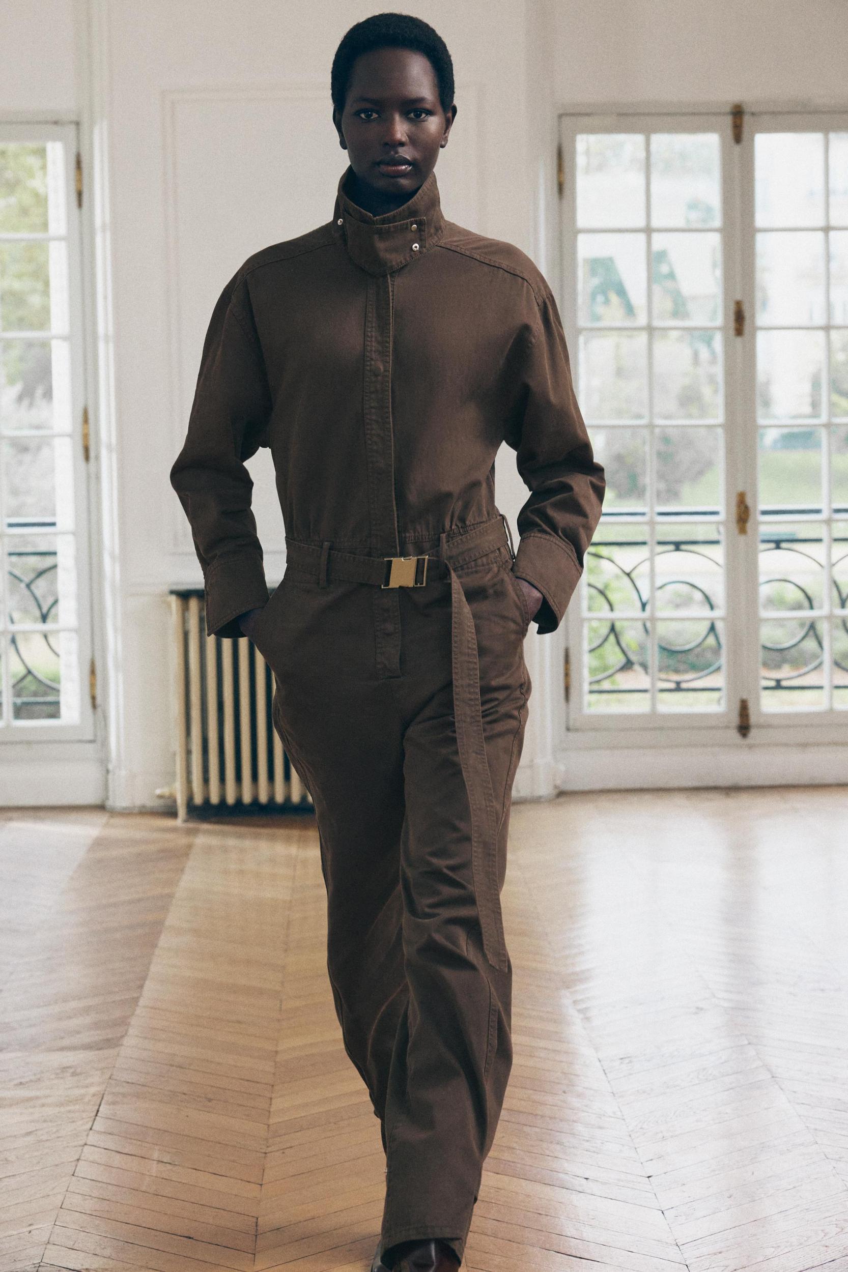 LONG BELTED JUMPSUIT ZW COLLECTION Product Image