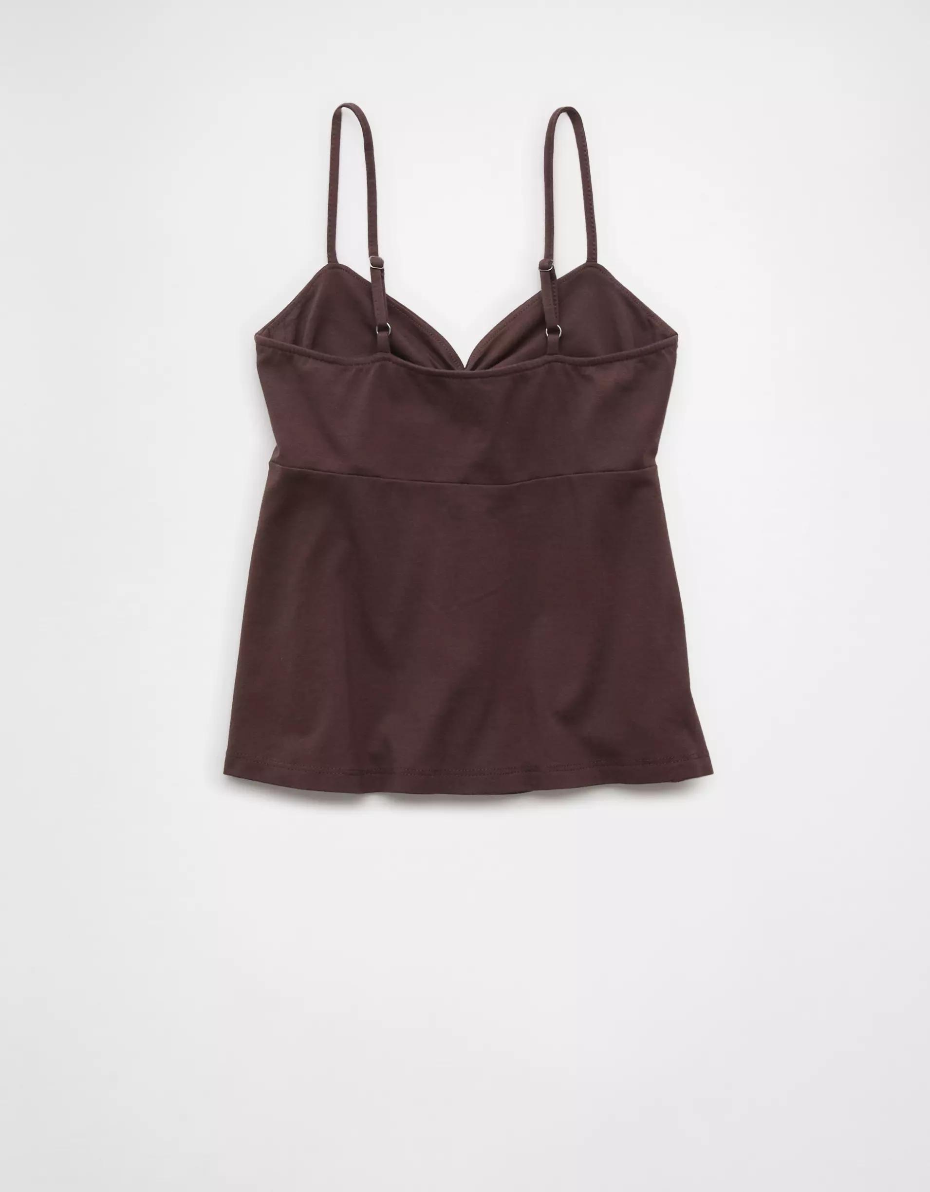 AE Cinched Sweetheart Babydoll Tank Top Product Image