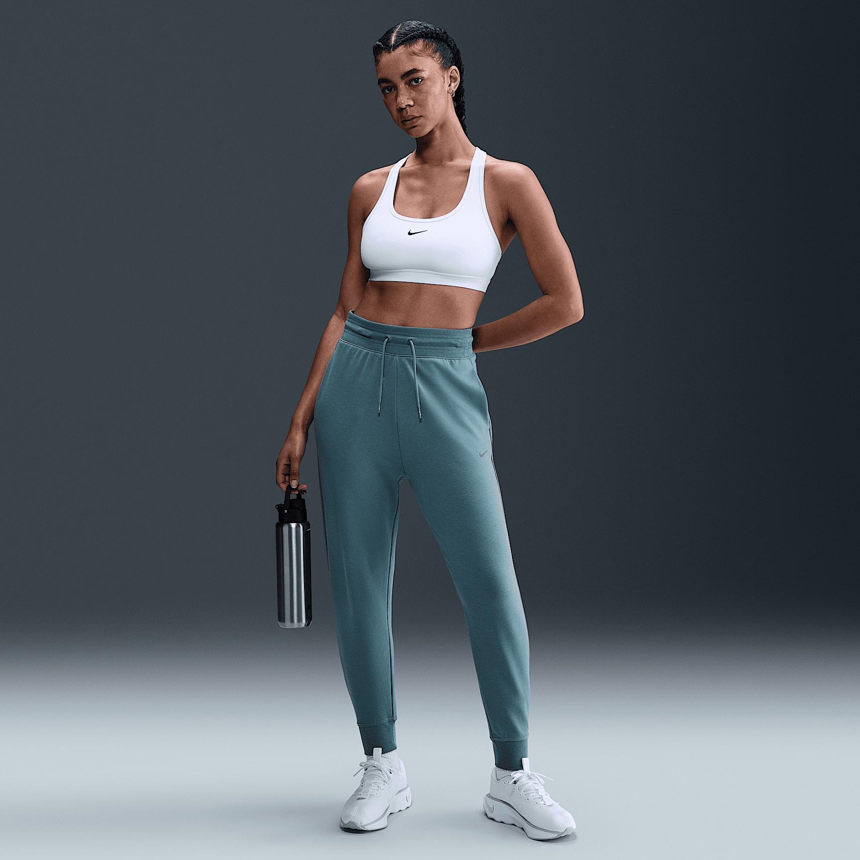 Nike Dri-FIT One Women's High-Waisted 7/8 French Terry Joggers Product Image
