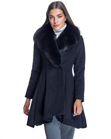 Woolblend Fit and Flare Coat Product Image