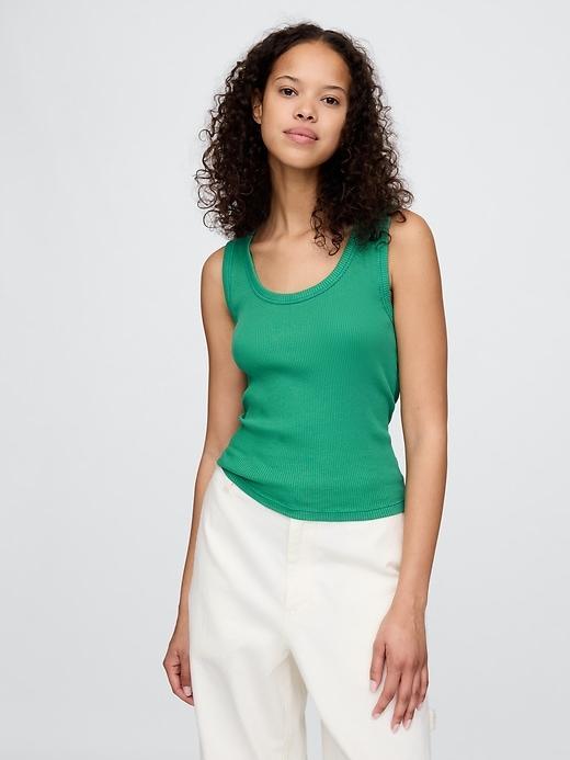 Rib Scoop Tank Top Product Image