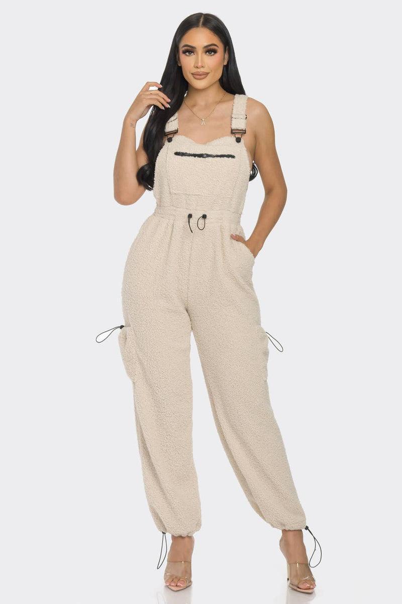 Cozy Fleece Overalls Product Image