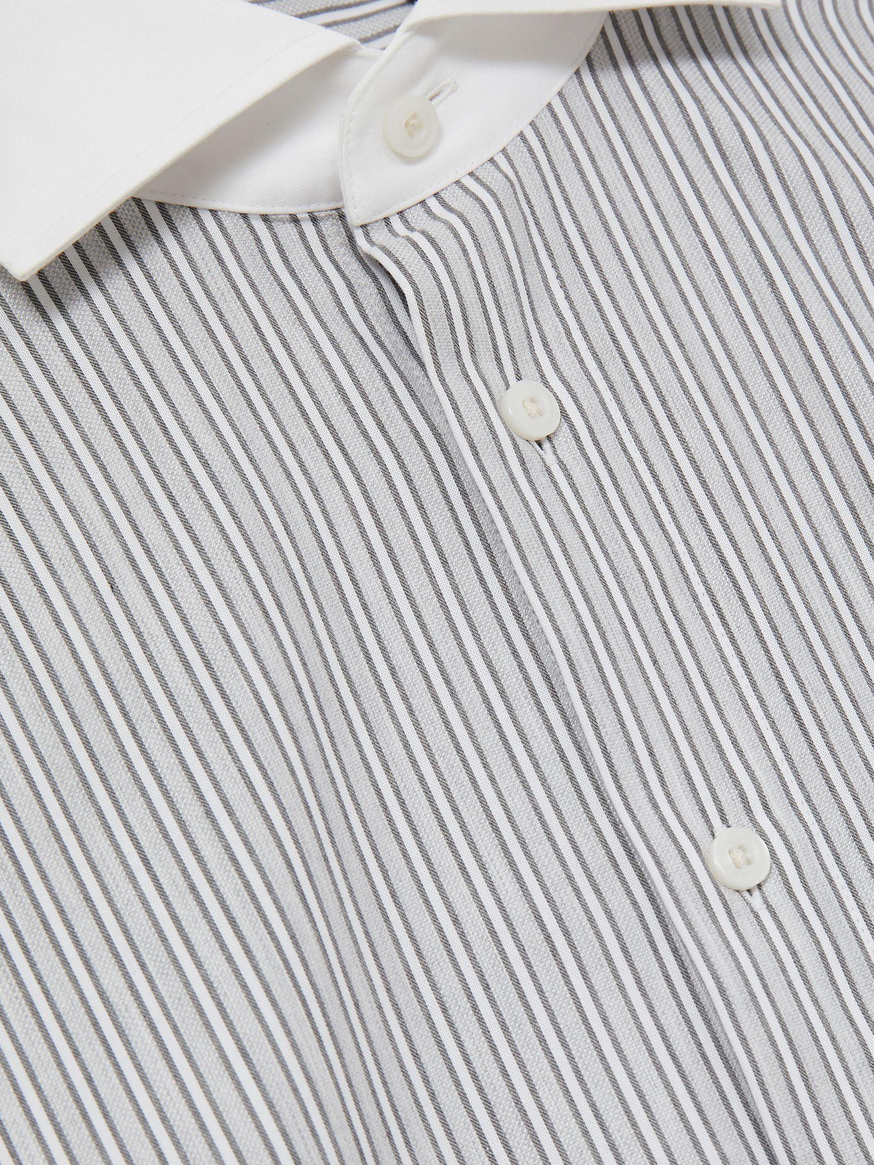 Single-Breasted Stretch Suit Blazer Slim-Fit in Stone Product Image
