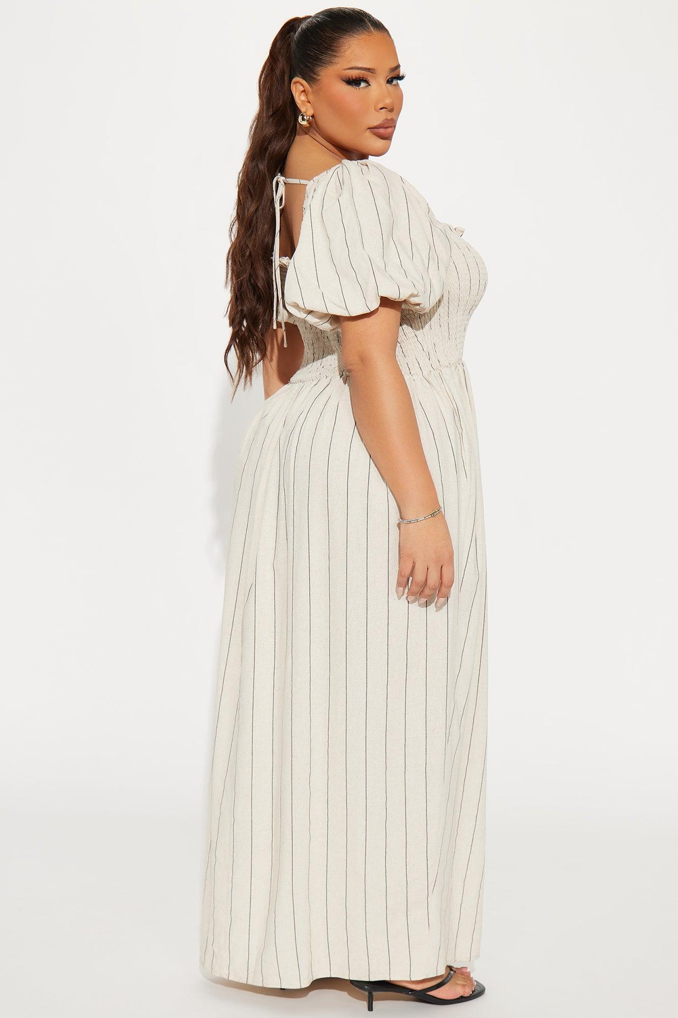 Anya Linen Maxi Dress - Natural Product Image