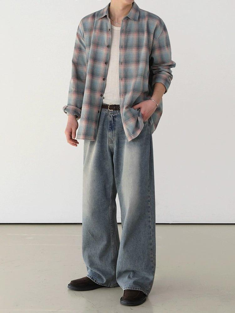 RT No. 11162 LIGHT BLUE STRAIGHT DENIM JEANS Product Image