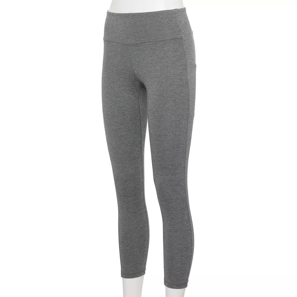 Women's Tek Gear® Adaptive Ultrastretch High-Waisted 7/8 Leggings, Size: Small, Grey Product Image