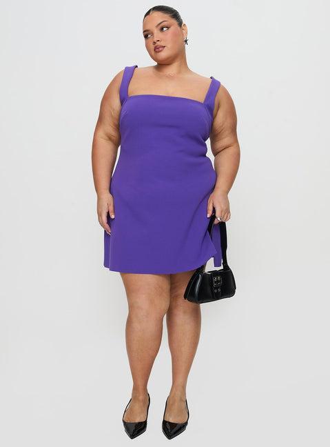 Bombshell Mini Dress Purple Product Image