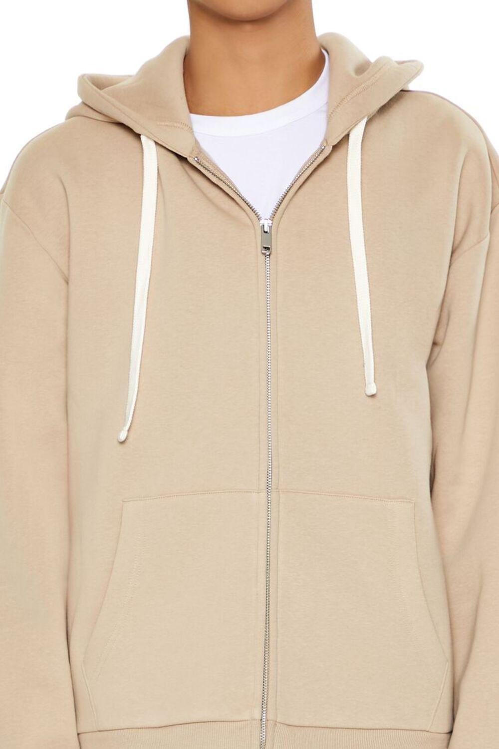 Drop-Sleeve Zip-Up Hoodie | Forever 21 Product Image