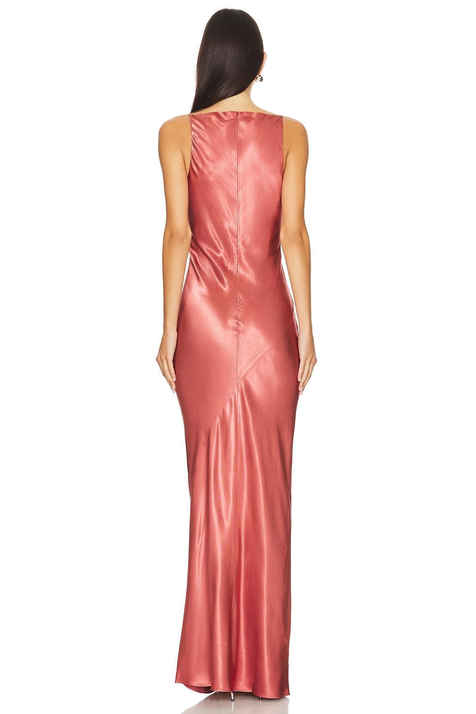 La Lune High Neck Cowl Midi Dress Shona Joy Product Image