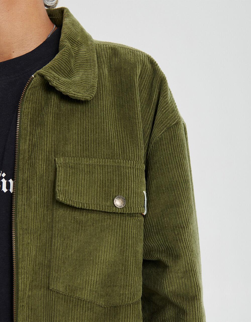 THE CRITICAL SLIDE SOCIETY Blackbird Mens Corduroy Jacket - OLIVE Product Image