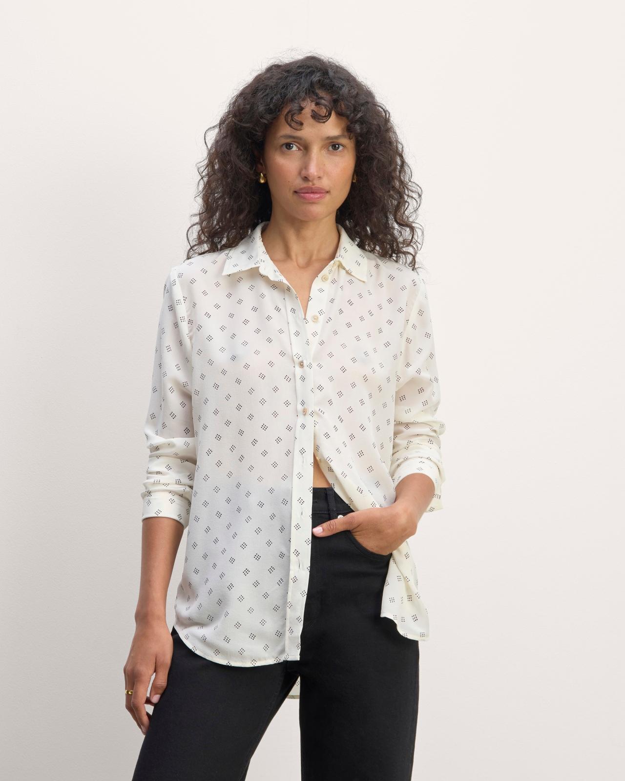 The Must-Have Shirt in Washable Silk Product Image