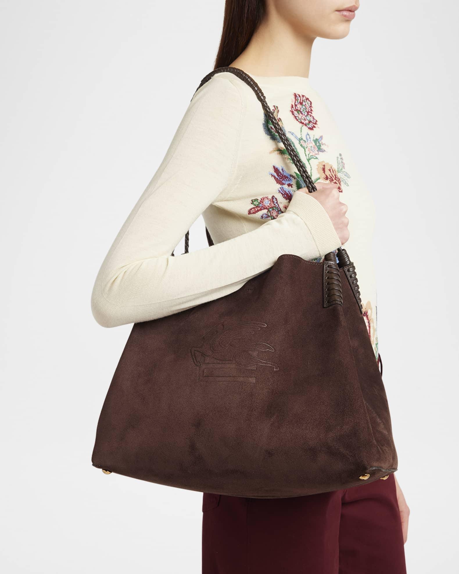 Libra Medium Suede Shopper Tote Bag Product Image