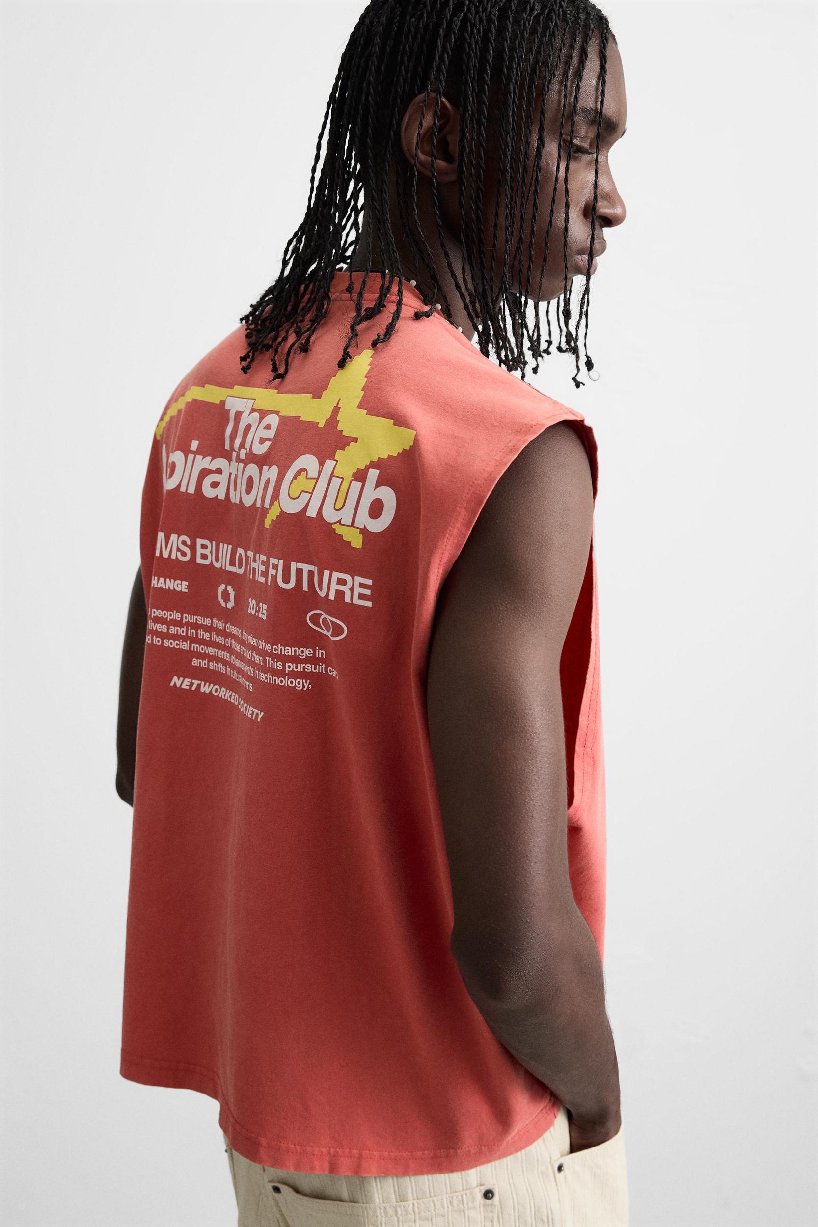 CONTRAST PRINT KNIT TANK TOP Product Image