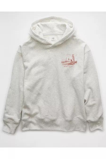 AE Everyday Luxe Destination Graphic Hoodie Womens Product Image