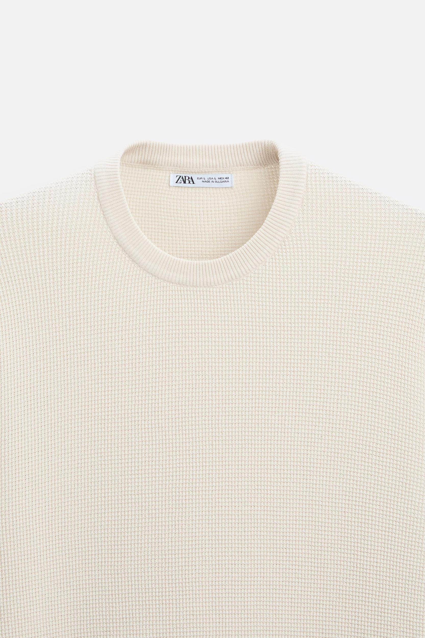 BASIC TEXTURED KNIT SWEATER Product Image