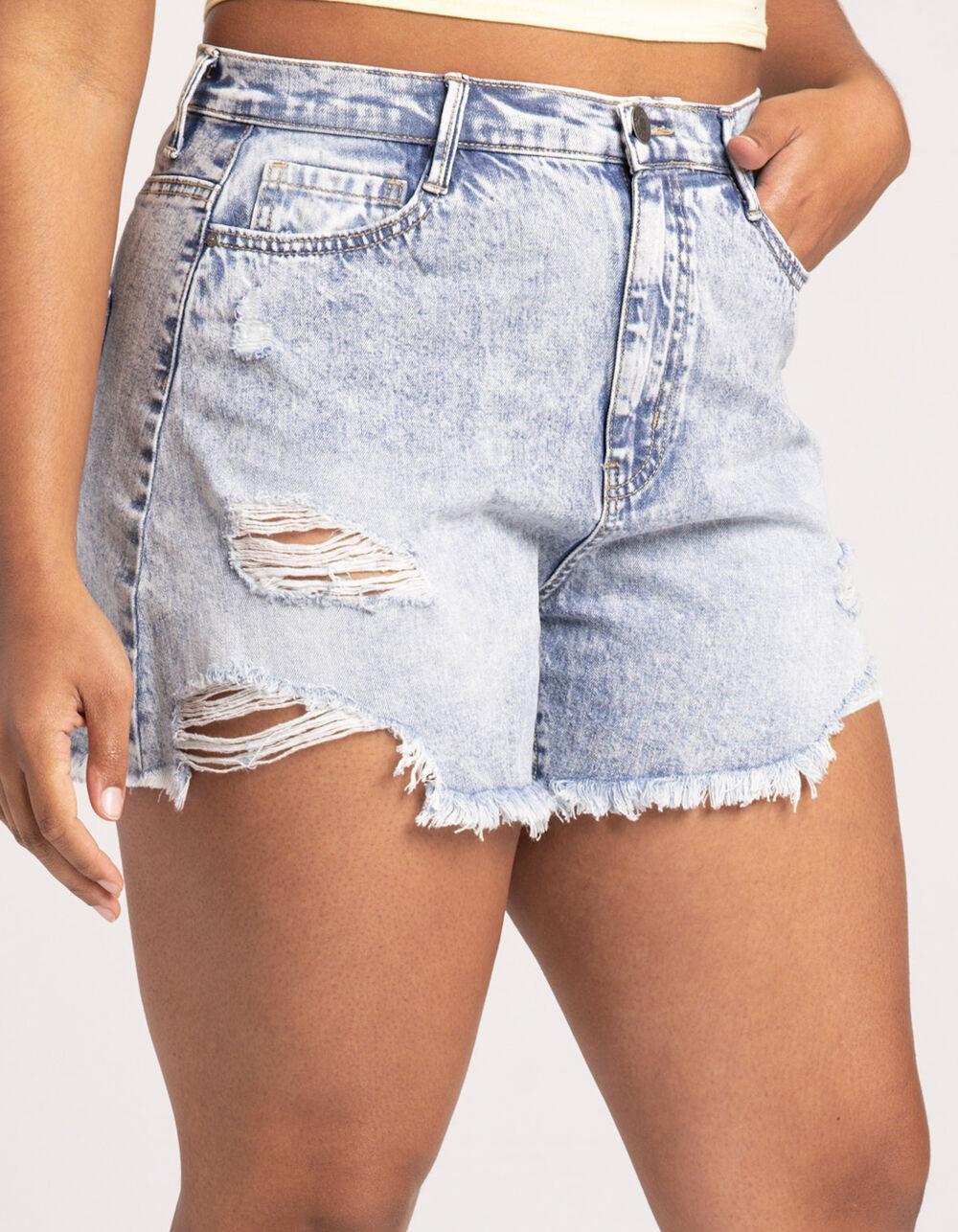 RSQ Destroy Womens Denim Shorts Product Image