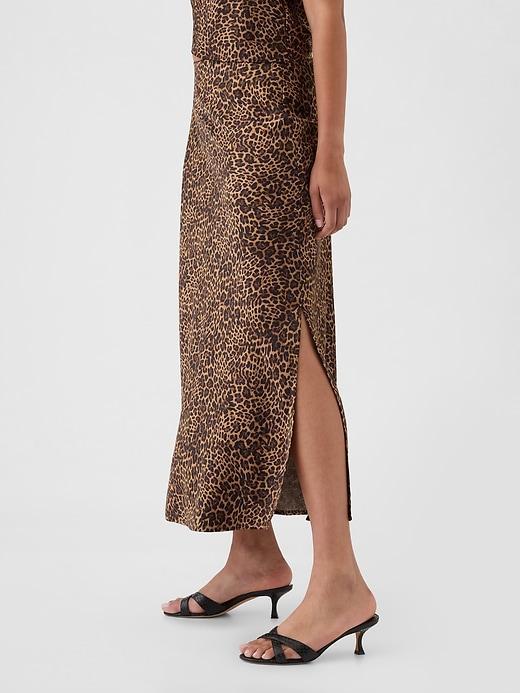 Satin Maxi Skirt Product Image