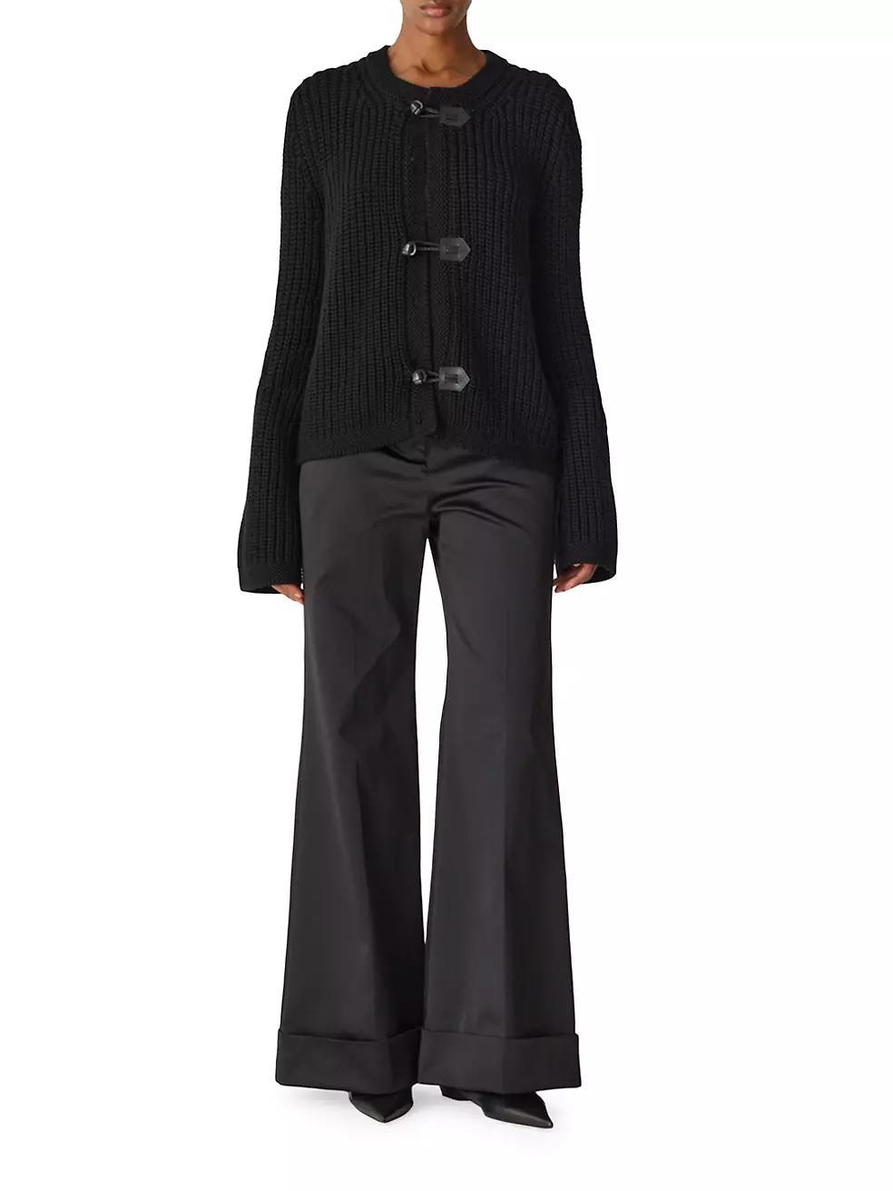 Womens Novelty Wool Toggle Cardigan Product Image