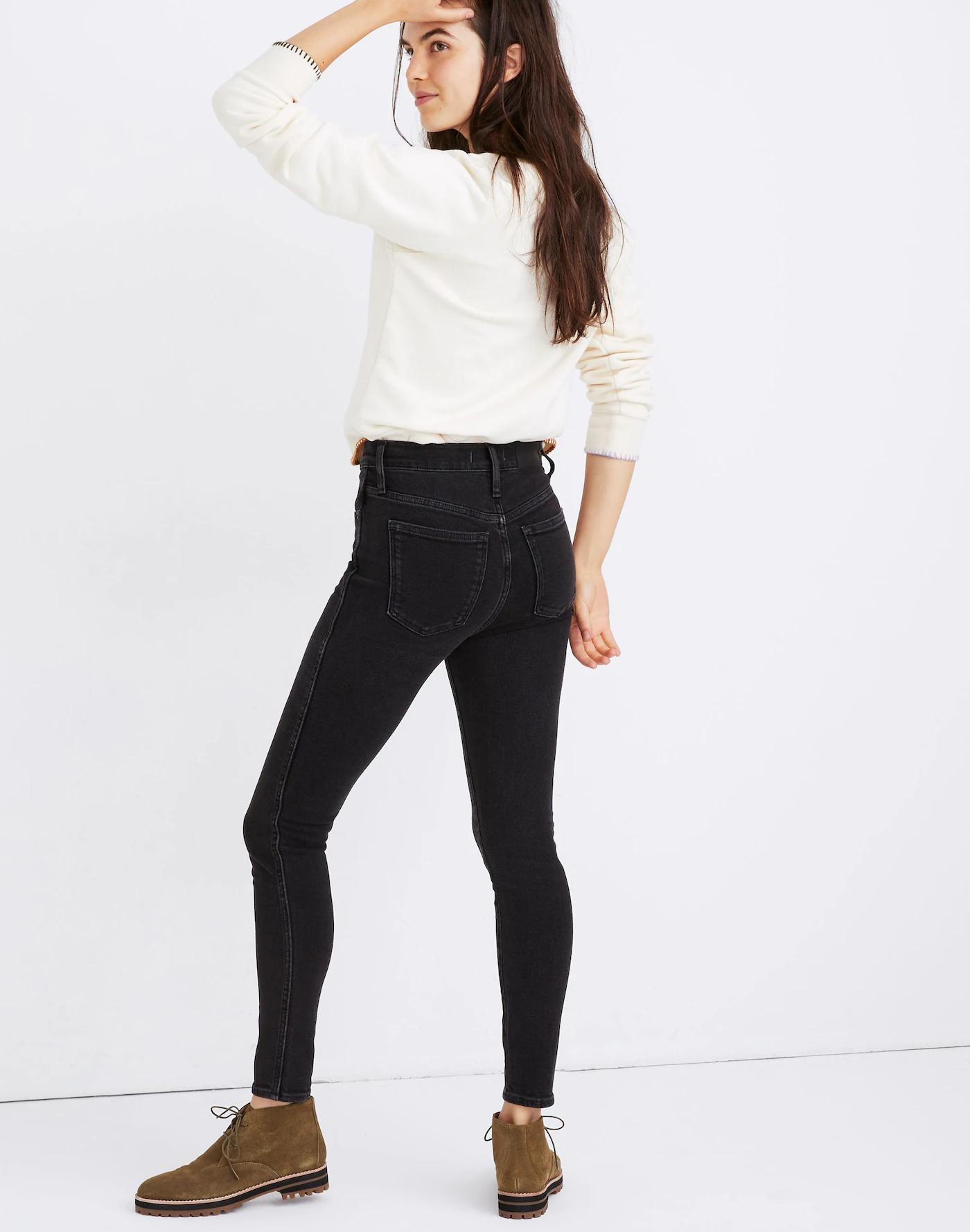 Petite 10" High-Rise Skinny Jeans in Starkey Wash Product Image