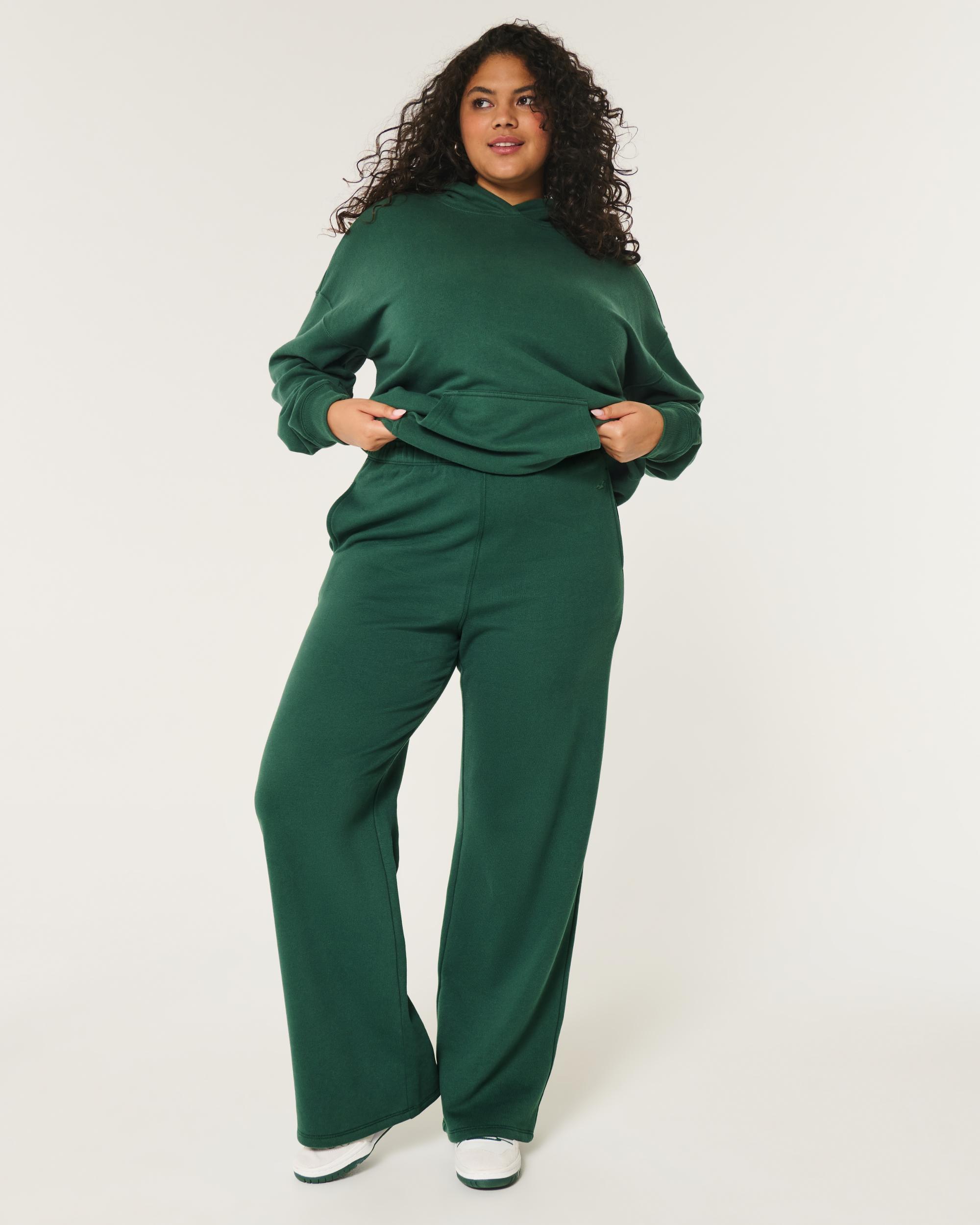 Hollister Feel Good Fleece Wide-Leg Pants Product Image