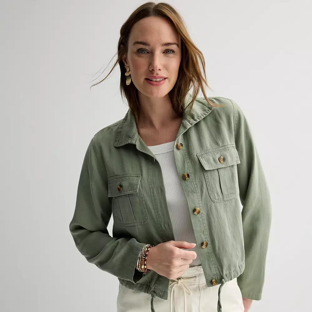 Women's Sonoma Goods For Life® Summer Jacket, Size: XS, Madri Green Product Image