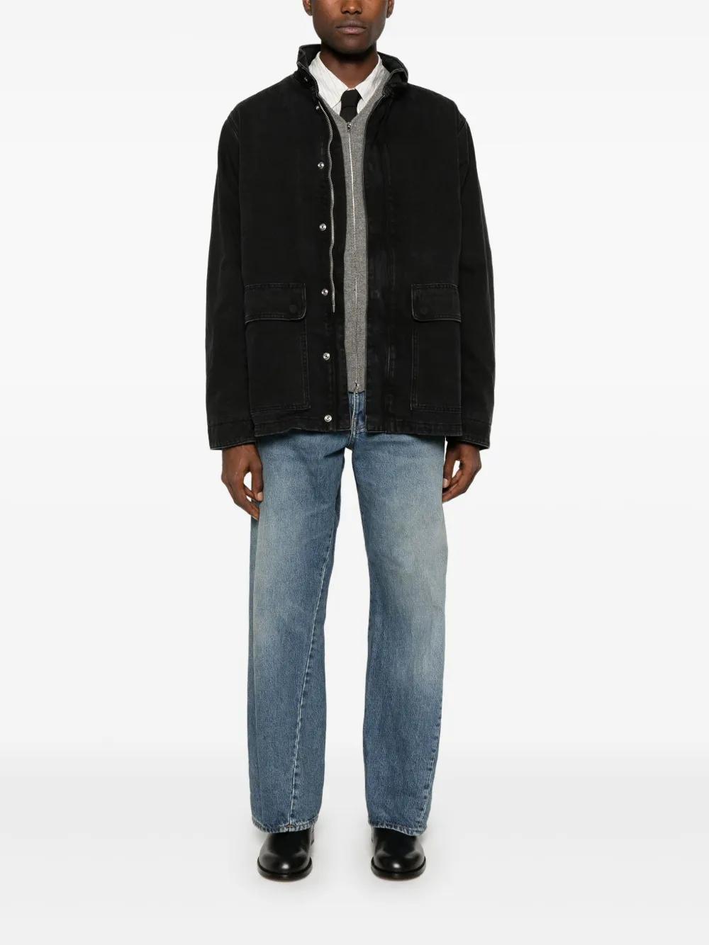 SUNFLOWER Fatigue Jacket In 708 Black Washed Product Image