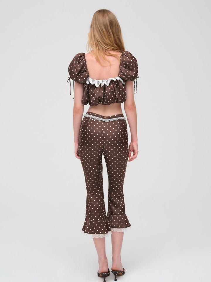 Chocolate Dot Capri Pant — Neutral Product Image