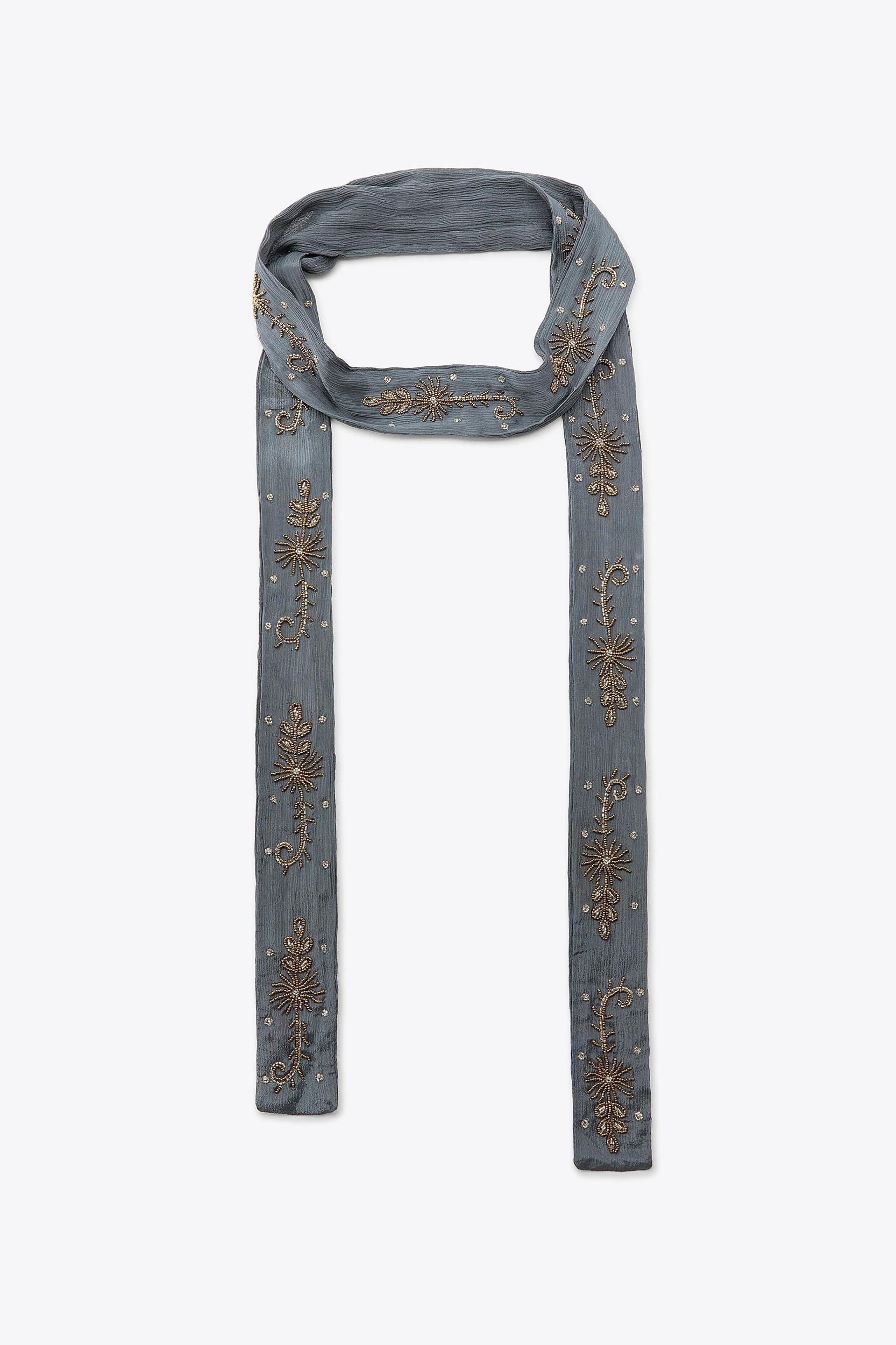 LIMITED EDITION EMBROIDERED BEAD SCARF Product Image