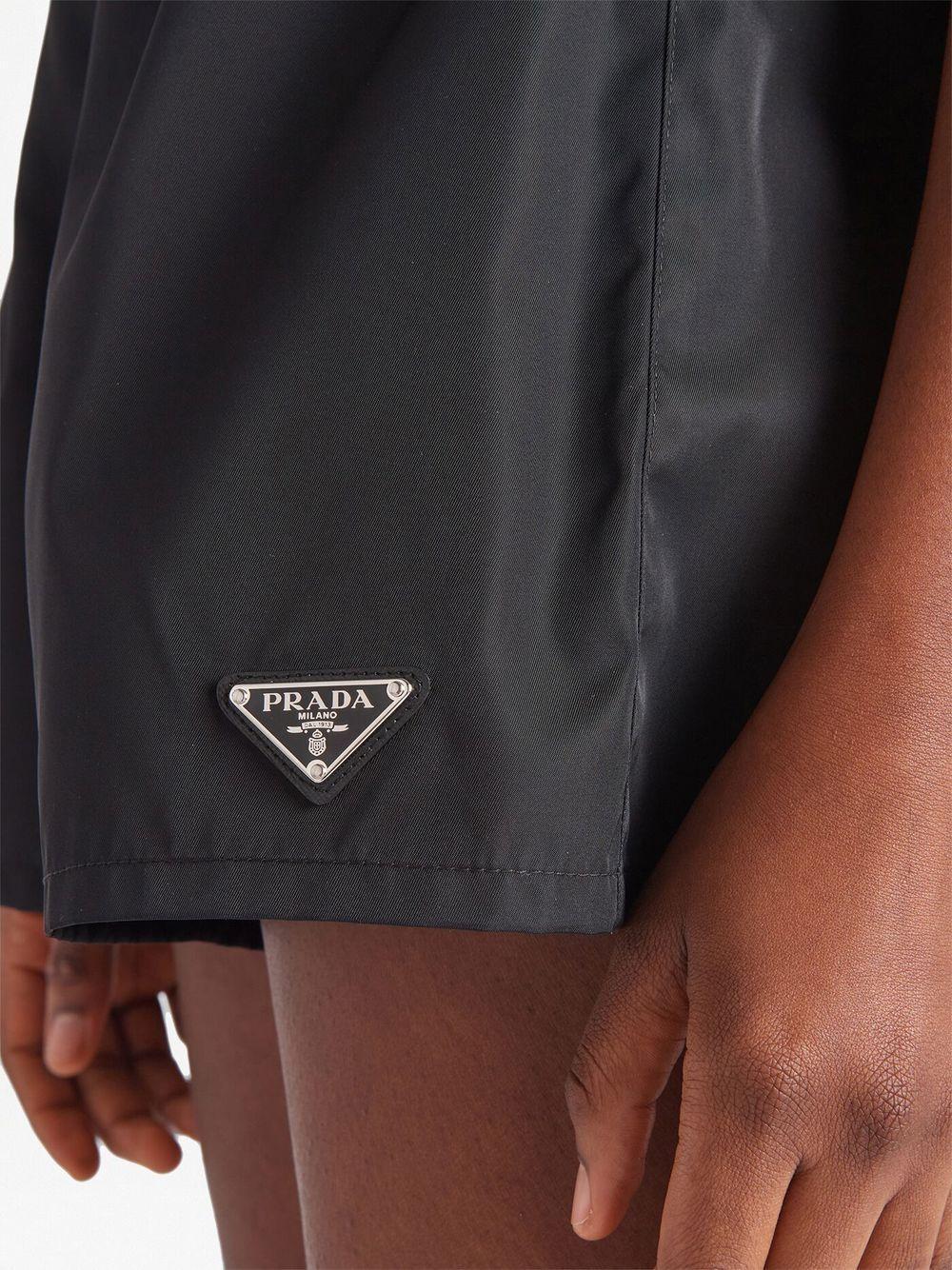 Re-Nylon triangle-logo shorts Product Image