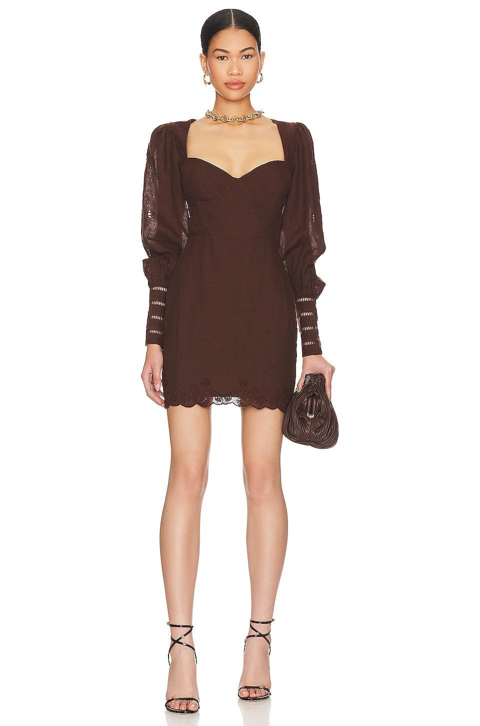 Marleena Embroidered Mini Dress Tularosa Product Image