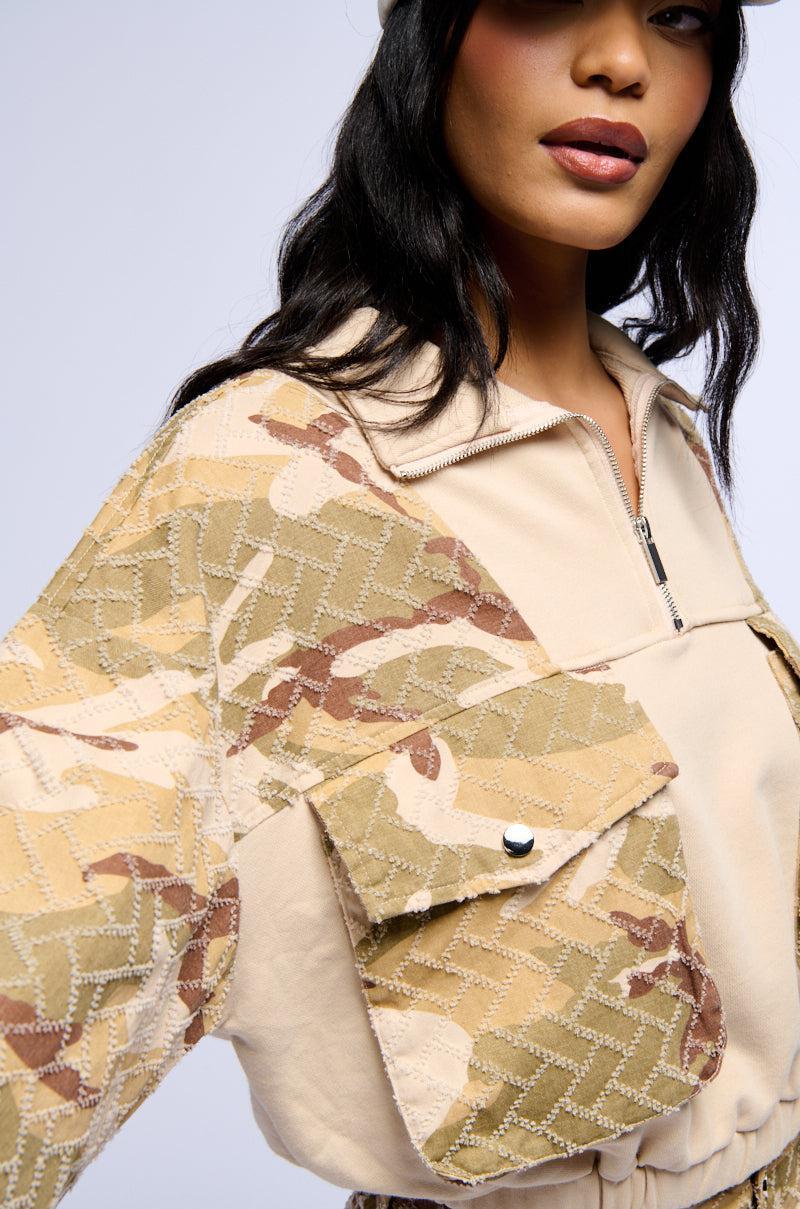 ON DUTY LONG SLEEVE CAMO PRINT SWEATSHIRT Product Image