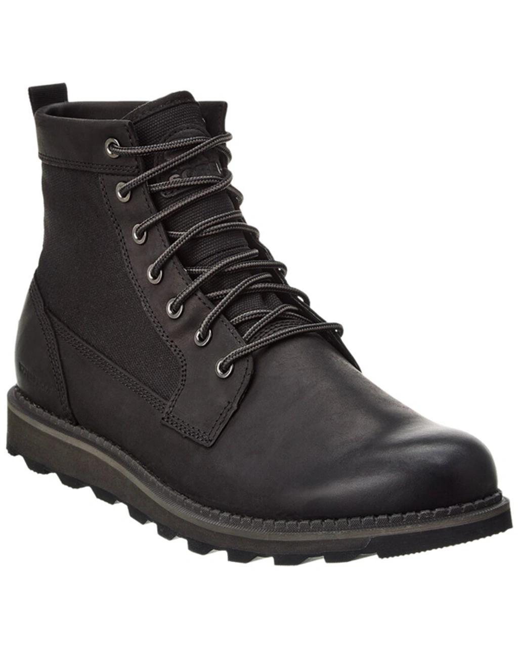SOREL Madson Ii Field Waterproof Suede & Canvas Boot In Black Product Image