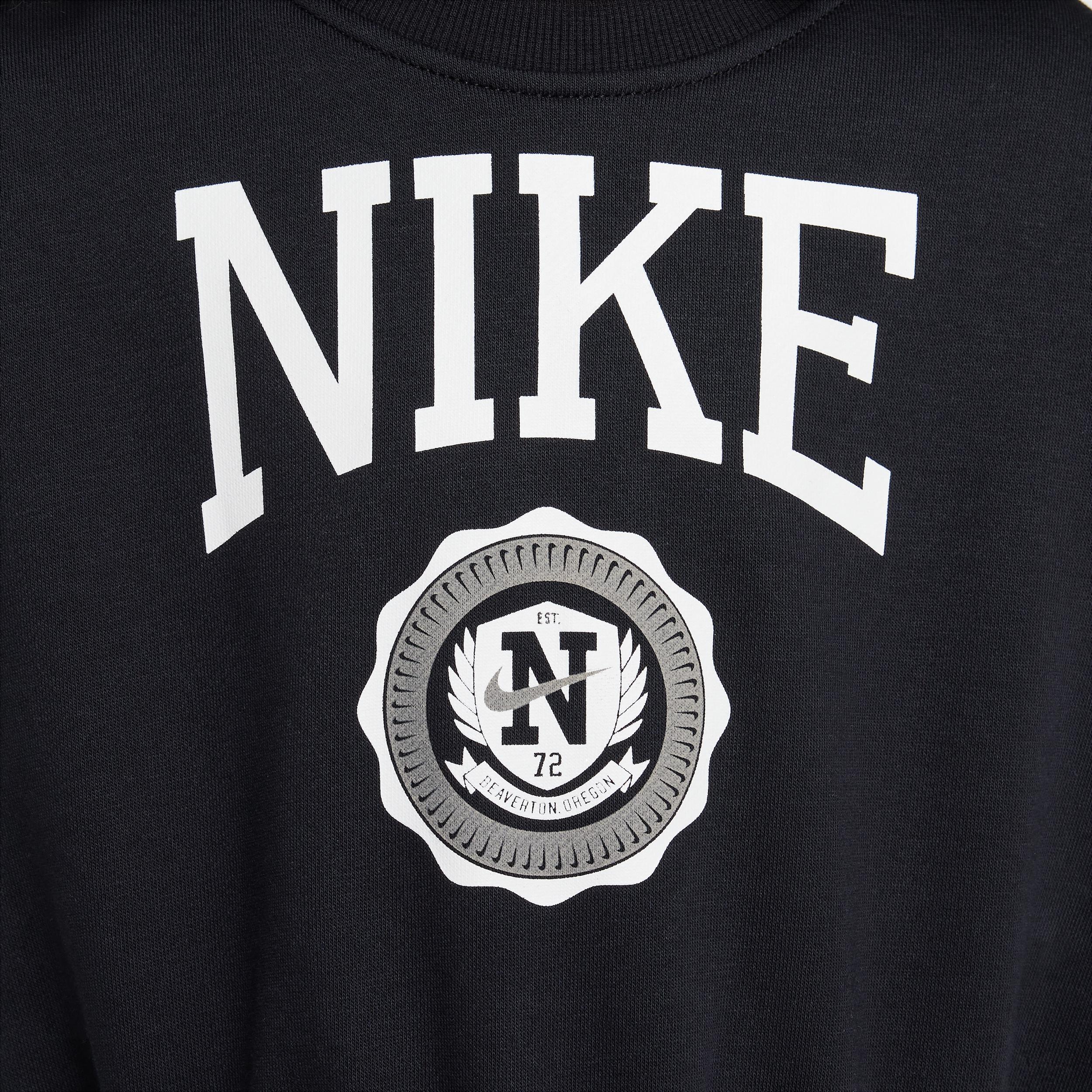 Womens Nike Sportswear Club Girls French Terry Crew-Neck Sweatshirt Product Image