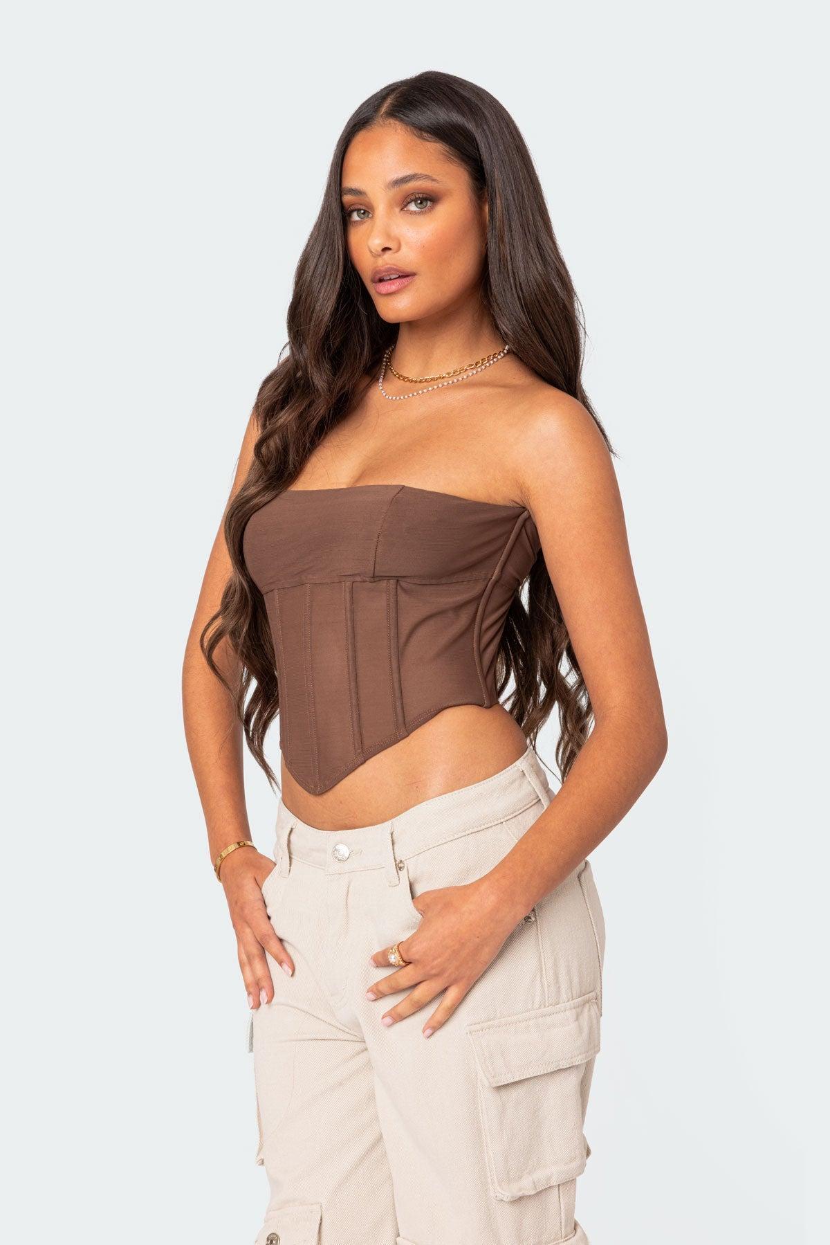 Evangeline Sheer Mesh Corset Product Image