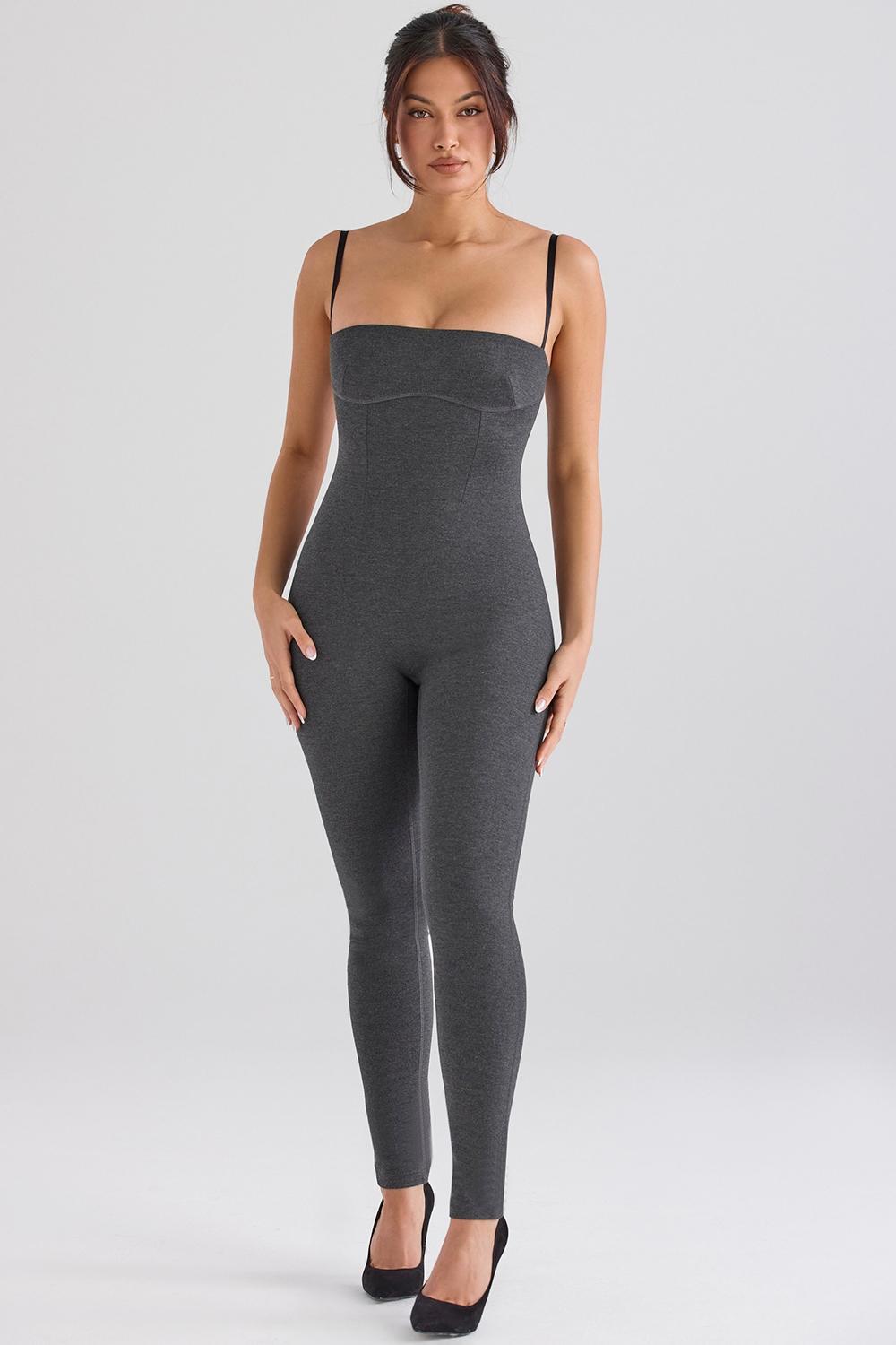 Luisa  charcoal loungewear jumpsuit - sale Product Image