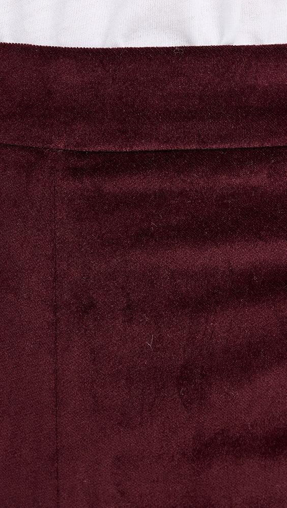 FRAME Cropped Velvet Wide Leg Trousers | Shopbop Product Image