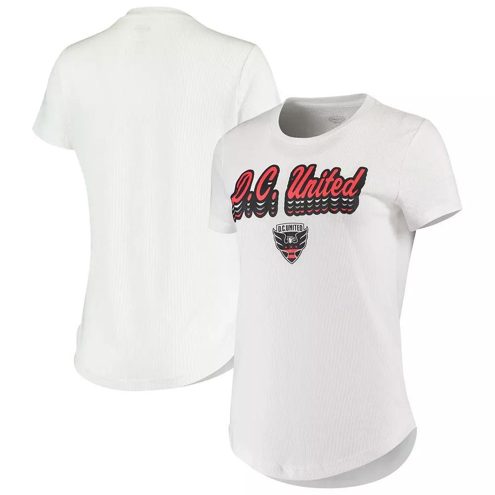 Women's Concepts Sport White D.C. United Cloud 7 Tri-Blend T-Shirt, Size: XL, Dcu White Product Image