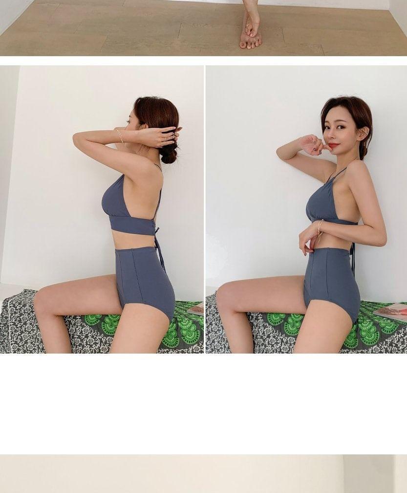 Set: Plain Bikini Top + Bottom Product Image