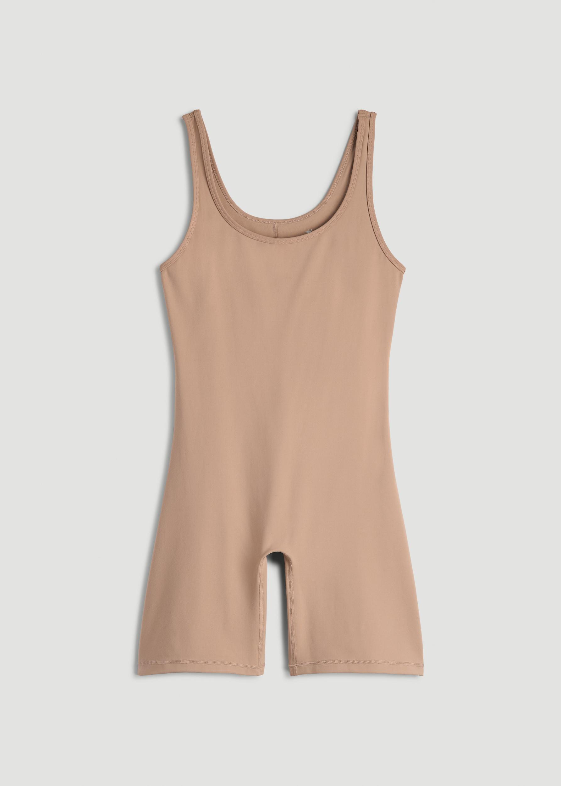 Balance Scoopneck Romper for Tall Women in Sun Tan Female Product Image
