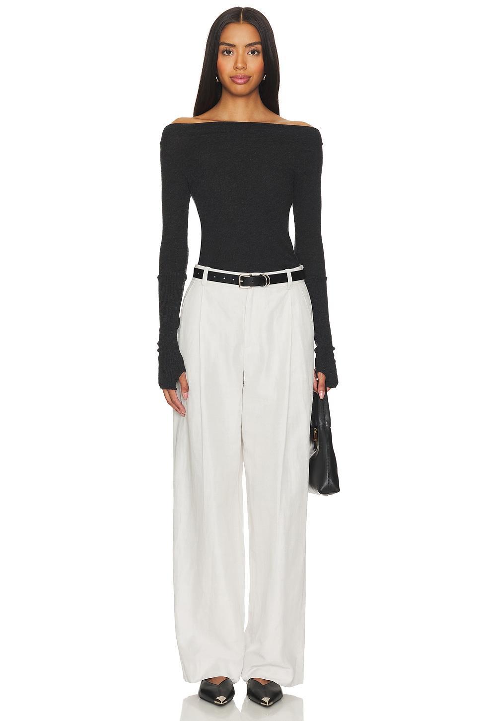 Cashmere Boatneck Top Enza Costa Product Image