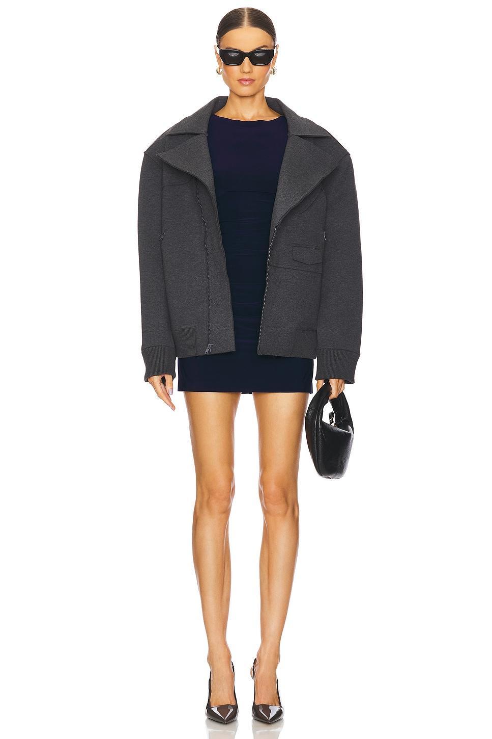 Oversized Moto Jacket Norma Kamali Product Image